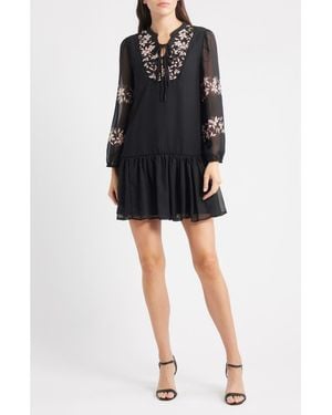 Halogen® Long Sleeve Sheath Dress - Black