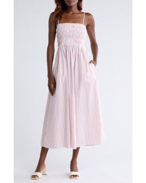 Pistola Bianca Maxi Sundress - Pink