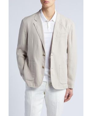 Vince Relaxed Fit Hemp Sport Coat - White