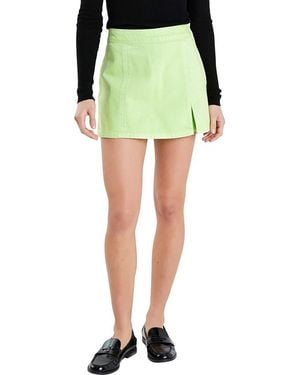 English Factory Denim Mini Skort - Yellow