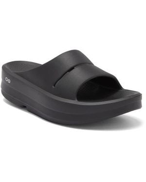 OOFOS Oomega Ooahh Slide Sandal - Black
