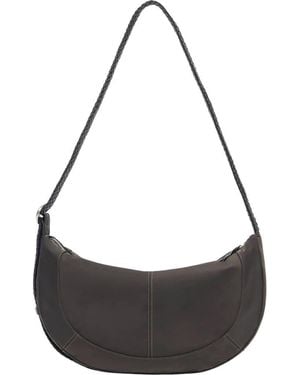 orYANY Braid Faux Leather Crossbody Bag - Black