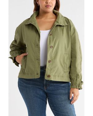 Caslon Twill Swing Jacket - Green