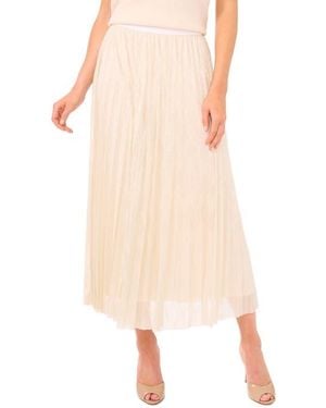 Halogen® Metallic Pleated Skirt - Pink
