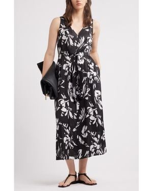 Nordstrom Sleeveless Midi Dress - Black