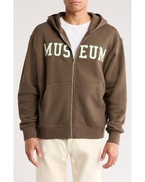 Museum of Peace & Quiet Museum Zip Hoodie - Brown