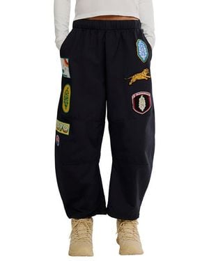 Free People Patched Game Day Pants - Black