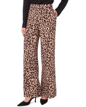 Ted Baker Leopard Print Bootcut Pants - Multicolor
