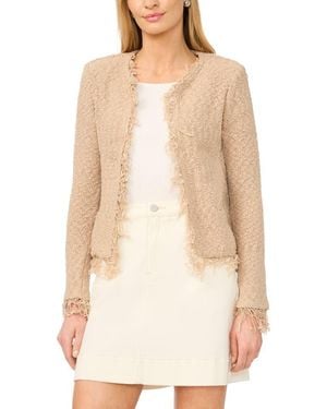Vince Camuto Fringe Crop Jacket - Natural