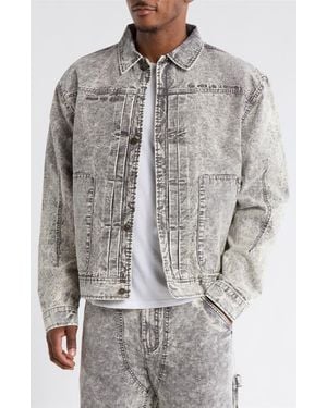 Honor The Gift Still Do Ripstop Trucker Jacket - Gray