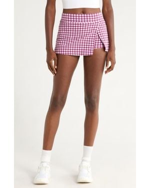 Free People Fp Movement Hot Shot Print Skort - Pink