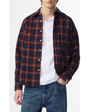 NN07 Deon 5465 Organic Cotton Button-Up Shirt - Blue