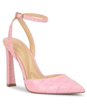 Jessica Simpson Ocanna Ankle Strap Pointed Toe Pump - Pink