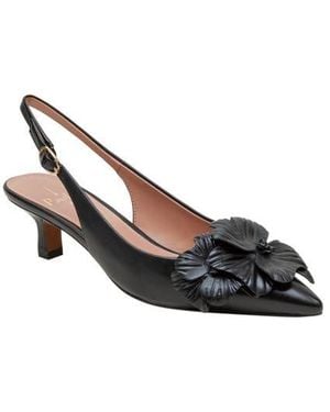 Linea Paolo Castiel Slingback Pointed Toe Kitten Heel Pump - Black