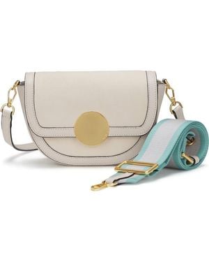 orYANY Lottie Suede Crossbody - White