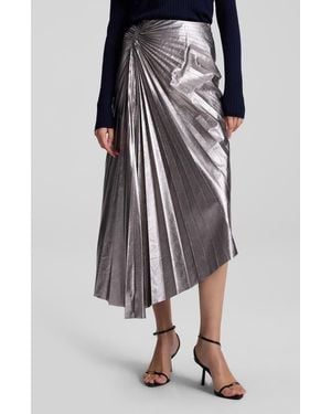 A.L.C. Tracy Asymmetric Hem Faux Leather Skirt - Black