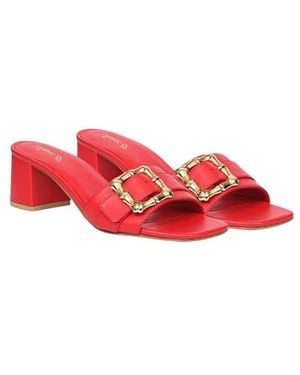 Saint G. Glo Slide Sandal - Red