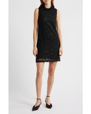 Sister Jane Eclipse Lace Cocktail Minidress - Black