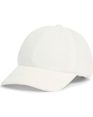 Zella Faux Shearling Baseball Hat - White