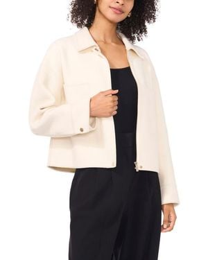 Vince Camuto Patch Pocket Zip Jacket - Black