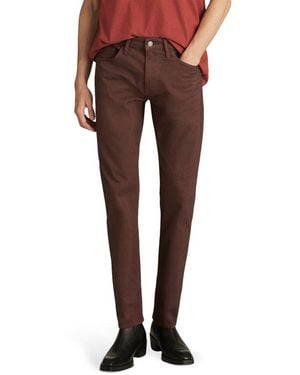 Mavi Marcus Slim Straight Leg Pants - Red