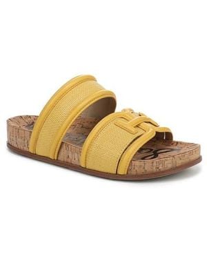 Sam Edelman Rowan Platform Slide Sandal - Yellow