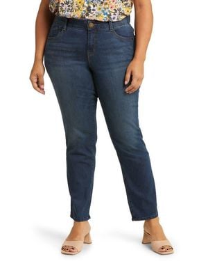Wit & Wisdom Sawyer High Waist Straight Leg Jeans - Blue