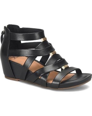 Söfft Vivi Platform Wedge Sandal - Black