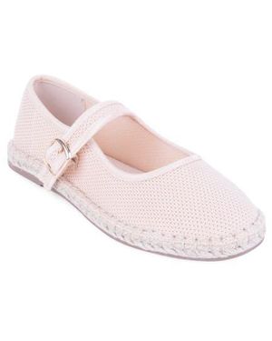 Tahari Willow Esapdrille Mary Jane Flat - Pink