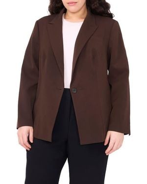 Halogen® Clean One-Button Blazer - Brown