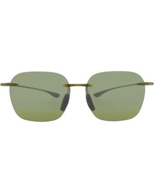 Maui Jim 50Mm Polarized Bi-Gradient Square Sunglasses - Green