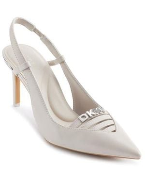 DKNY Malden Slingback Pointed Toe Pump - White