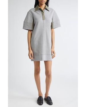 3.1 Phillip Lim Mixed Media Polo Minidress - Multicolor