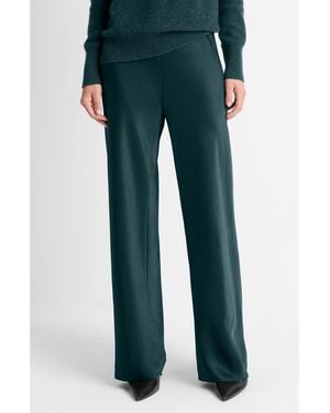 Vince Colette High Waist Fluid Satin Bias Pants - Green