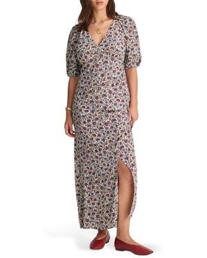 Madewell Puff Sleeve Empire Waist Maxi Dress - Multicolor