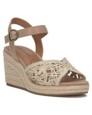 Lucky Brand Coyna Espadrille Ankle Strap Platform Wedge Sandal - Natural