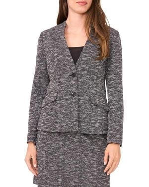 Halogen® Tweed Knit Blazer - Gray