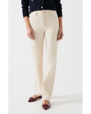 LK Bennett Clara Straight Leg Jeans - Natural
