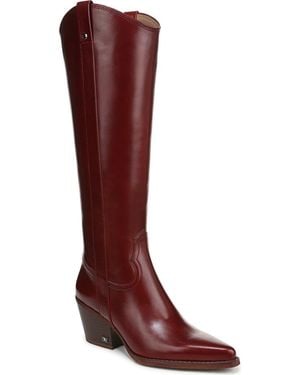 Sam Edelman Wyatt Knee High Western Boot - Red