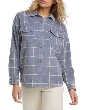 Billabong Fadeaway Corduroy Shacket - Blue