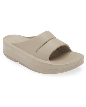 OOFOS Oomega Ooahh Slide Sandal - Gray