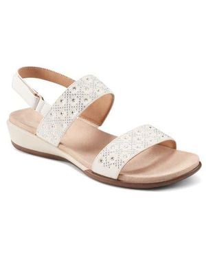 Easy Spirit Haisley Slingback Wedge Sandal - Natural