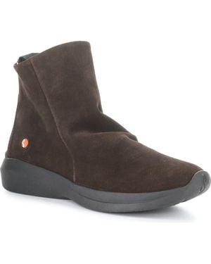 Softinos Gujy Platform Wedge Bootie - Brown