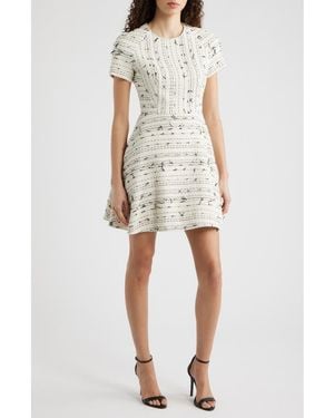 BOSS Datarni Fit & Flare Dress - Natural