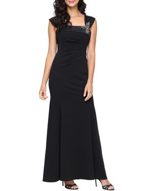 Alex Evenings Embellished Mermaid Gown - Black