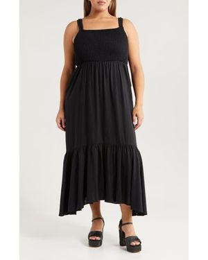 Chelsea28 Smocked Maxi Sundress - Black