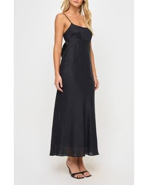 LSPACE Moonrise Linen Maxi Dress - Black