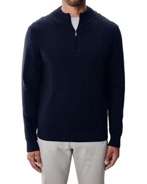 Robert Barakett Gellar Half Zip Sweater - Blue