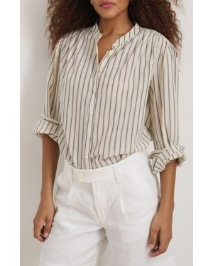 Alex Mill Ali Stripe Cotton Voile Button-Up Shirt - Natural