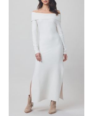 Splendid X @Cellajaneblog Over The Shoulder Sweater Dress - Gray